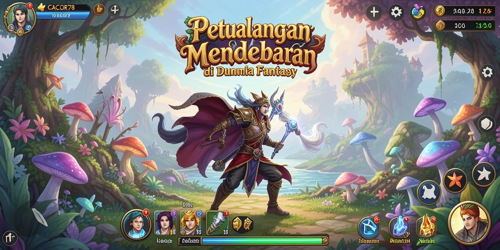 Tampilan gameplay CACOR78 dengan misi eksplorasi yang menantang.