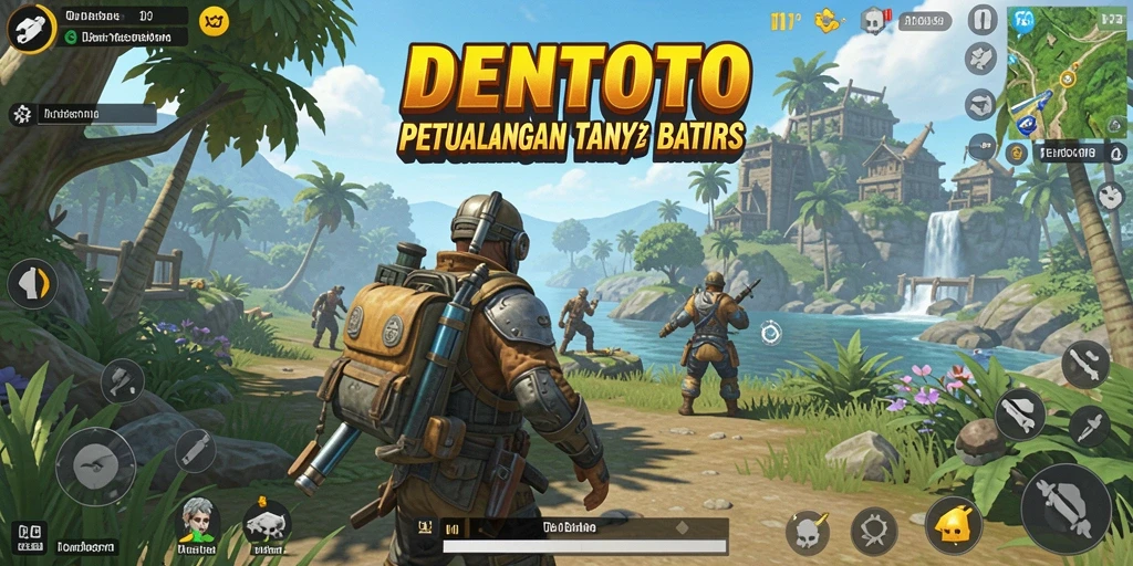 Tampilan gameplay menakjubkan dari DENTOTO di dunia terbuka.