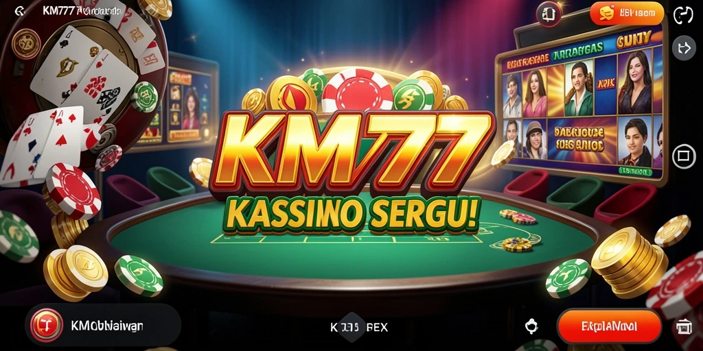 Screenshot KM777 menampilkan gameplay Kasino yang mendebarkan.