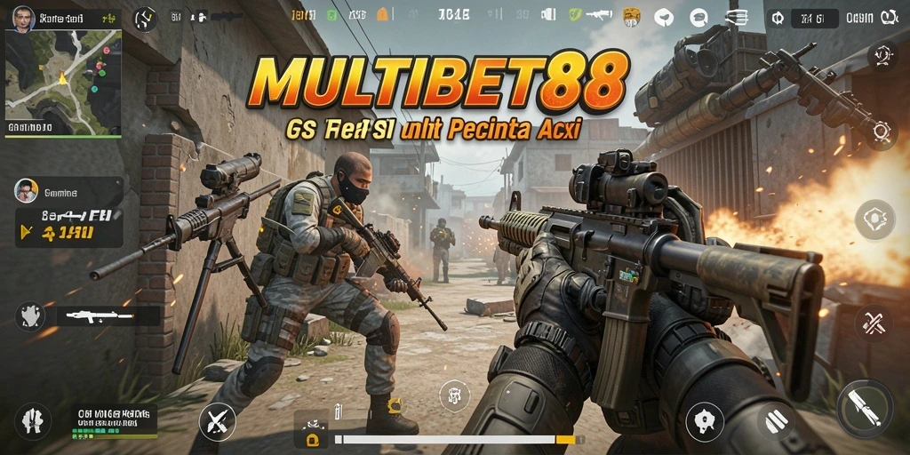 Tampilan seru dari gameplay FPS MULTIBET88 yang mendebarkan.