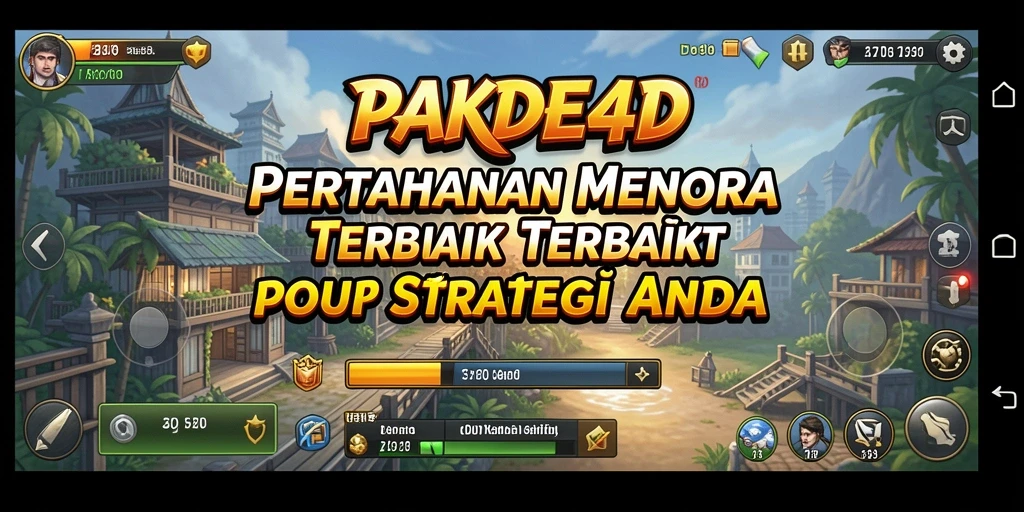 Menampilkan pertahanan menara yang strategis dalam PAKDE4D.