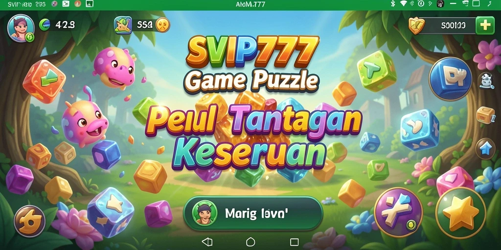 Tampilan gameplay SVIP777 yang menantang dan penuh warna dalam kategori Puzzle.