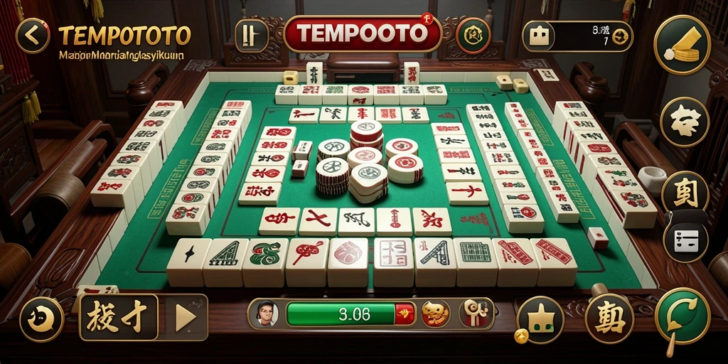 Tampilan gameplay TEMPOTOTO yang menantang dan menarik.