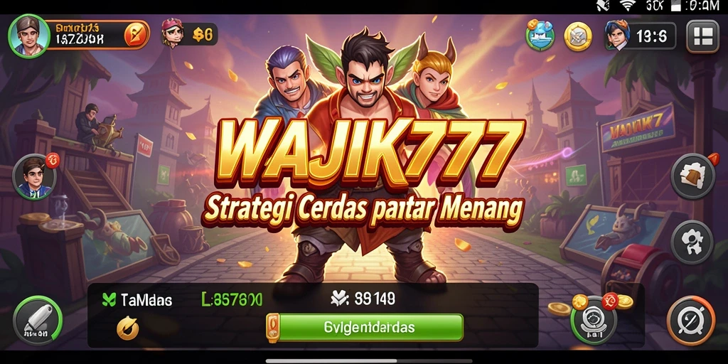 Tangkapan layar gameplay WAJIK777 menampilkan aksi strategis yang mendebarkan.
